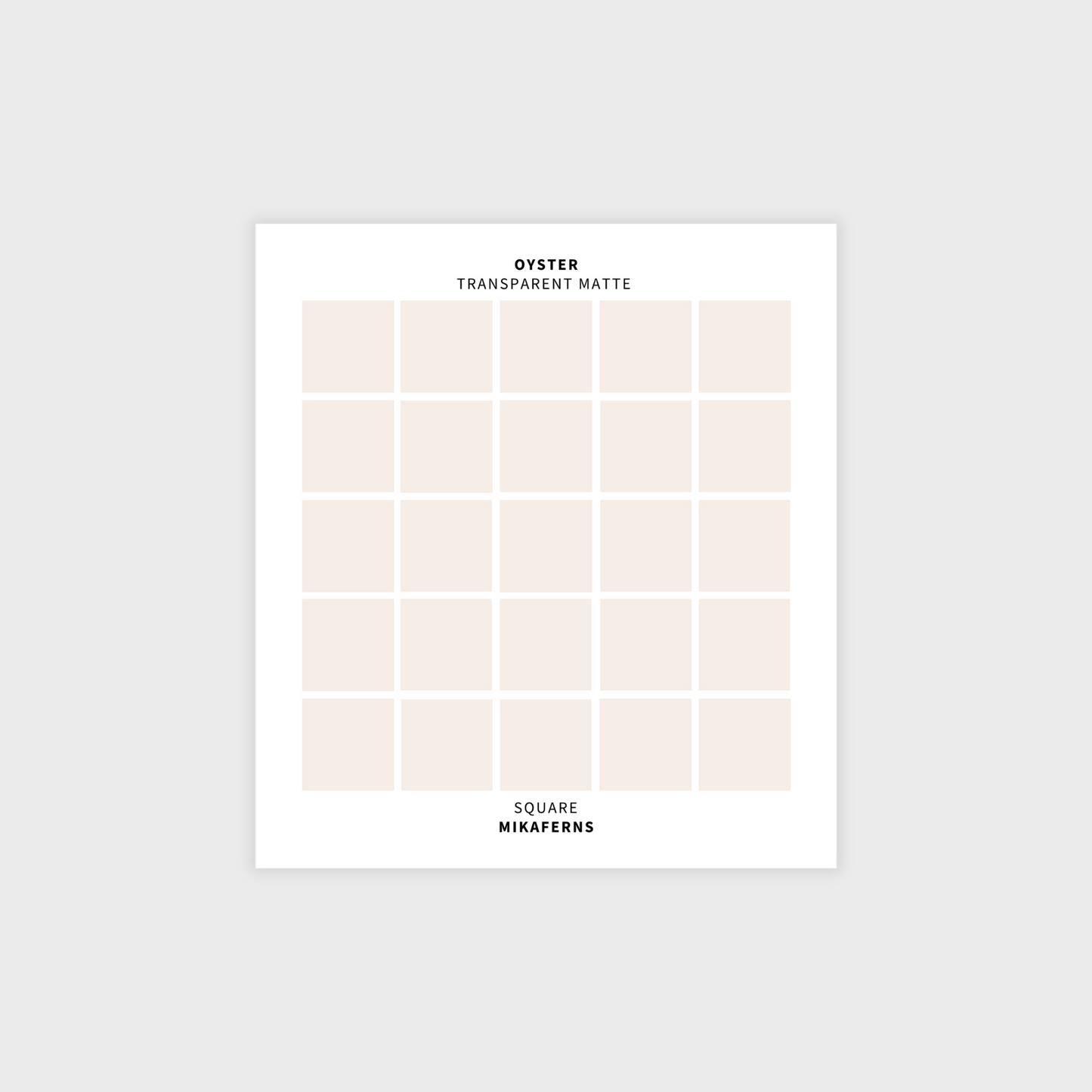 MEDIUM SQUARE STICKERS